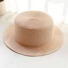 Parent-child Handmade British Hat Summer Women's Sunscreen Straw Hat Flat Top Top Hat Hat Embryo Various Styles of Hat Embryo