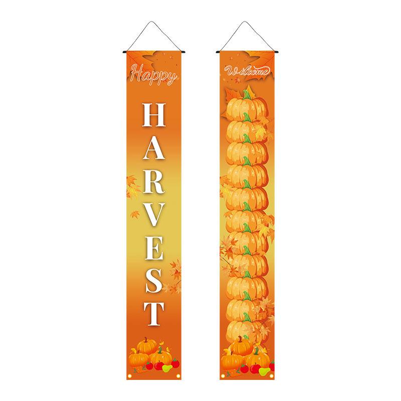 Thanksgiving 2026 Autumn Harvest Hanging Banner for Doorway Decor