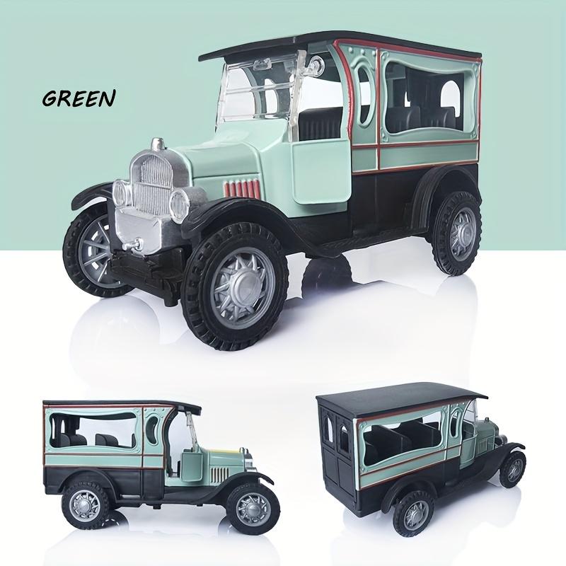

Вінтажна лита іграшка класичного автомобіля, 1:Масштаб 32, інерційний механізм, дві двері, що відкриваються, легкий міцний сплавний каркас, вечірка, День подяки, різдвяний подарунок зелений