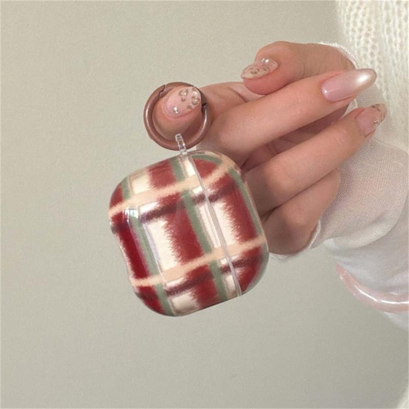 

Fashion Color Plaid Pattern Earphone Case For Apple Airpods 4 3 2 Pro 3 Cover Soft Silicone Headphone Cases For Airpods Pro 2 Fu For Airpods 1 2