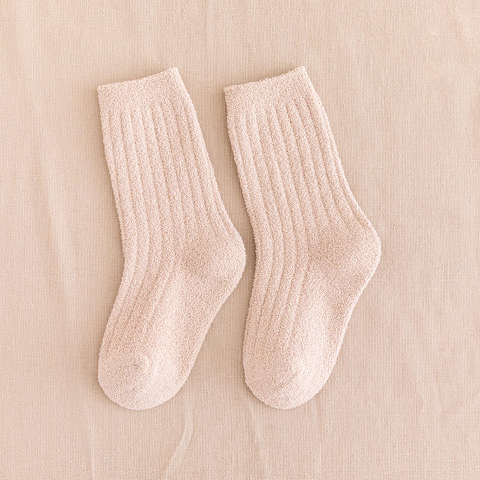 Toddler Kids Baby Boys Girls Breathable Stripe Antislip Stockings Socks M бежевый