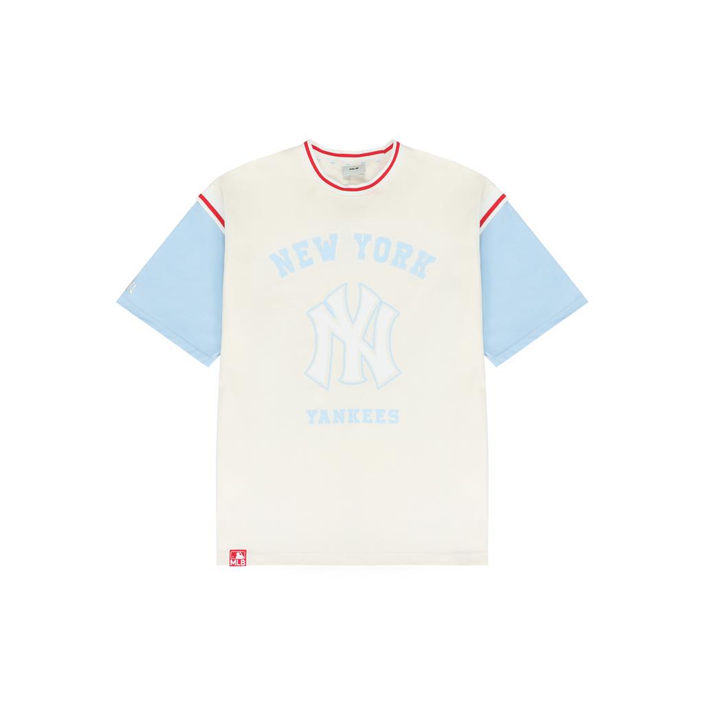 New MLB T Shirts Unisex Cream 3ATSEC823-50CRS