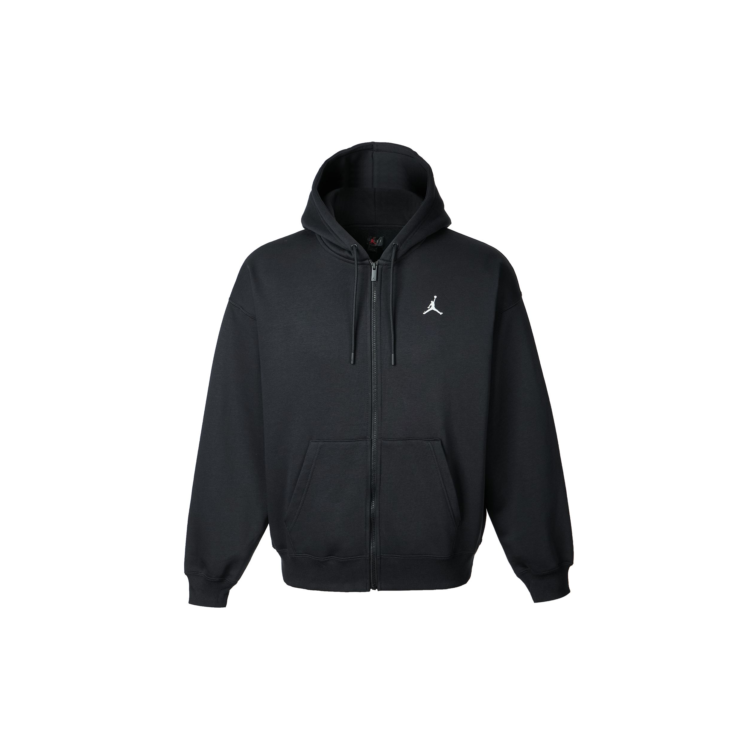 Jordan Brooklyn Fleece SS25 Loose Simple Versatile Comfortable Sweatshirt Men Sweatshirt Black White IB7232-010 2XL
