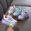 2024 New Arrival Light-Up Cartoon Shoes for Girls – Leather Sports Shoes for Toddlers & Kids