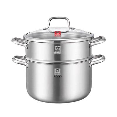 KOBACH Niemiecki Styl 304 SS 24cm 2-Warstwowy Garnek do Gotowania na Parze
