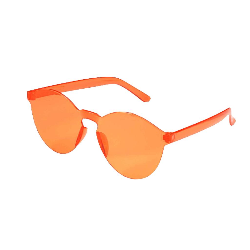 Frameless Transparent Glasses Europe And America Candy Color Couple Sunglasses
