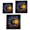 Tarot Card Tablecloth Altars Cloth Sun and Moon Astrologys Tablecloth Divinations Card Mat Tapestry Wall Decoration