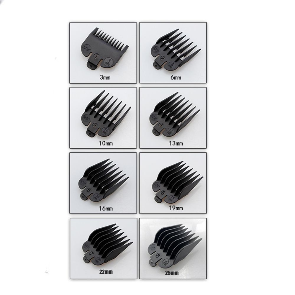 

Насадка-гребень для машинки для стрижки волос 3-25 мм универсальная чёрный