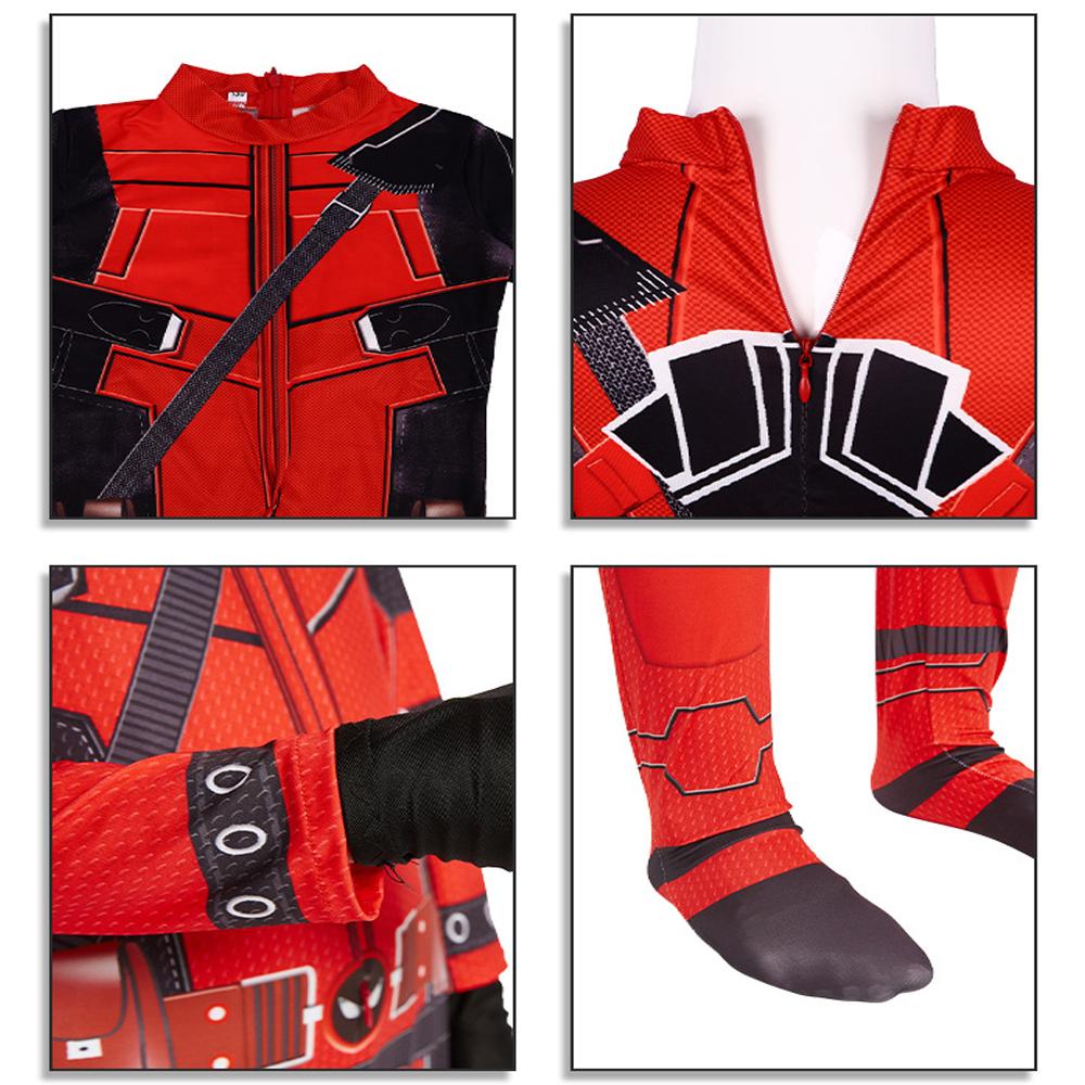 Spooky Holiday Superhero Deadpool Cosplay Suit Jumpsuit Backpack Fantasy Movie Character Mask Tights Featuring Sword Plus Pouch Holiday Collection