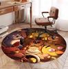 Five Nights at Freddy's Pattern Round Rug, Indoor/Outdoor Mat, for Picnic, Gameroom, Bedroom, Office, Living Room, Home Decor Carpet, Birthday Gift