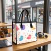 Cute Cartoon Bird Pattern Shoulder Tote Bag Portable Lightweight Fashion Casual Daily Use Shopping Bag