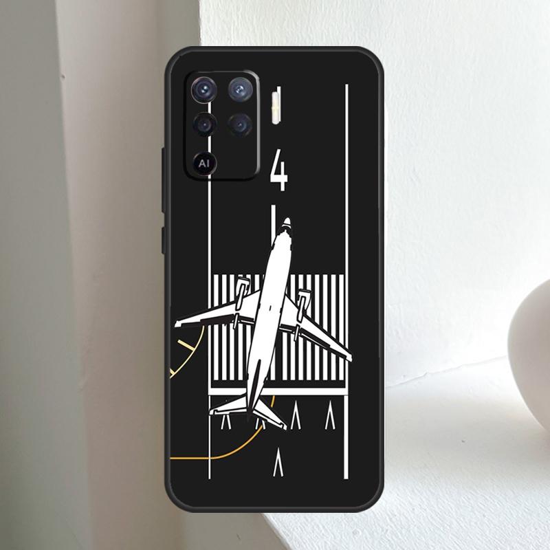 Aircraft Helicopter Airplane Pilot For OPPO A74 A54 A94 A17 A57 A15 A16 A76 A96 A18 A38 A58 A78 A98 A40 A60 A80 A5 A6 Pro Case