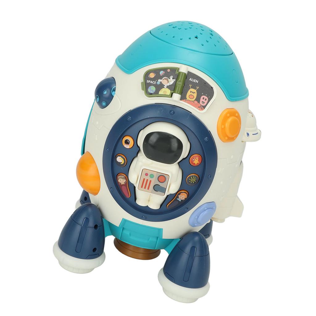 Musical Rocket Toy Portable Early Educational 19 Music Keys Space Musical Rocket Toy for Children