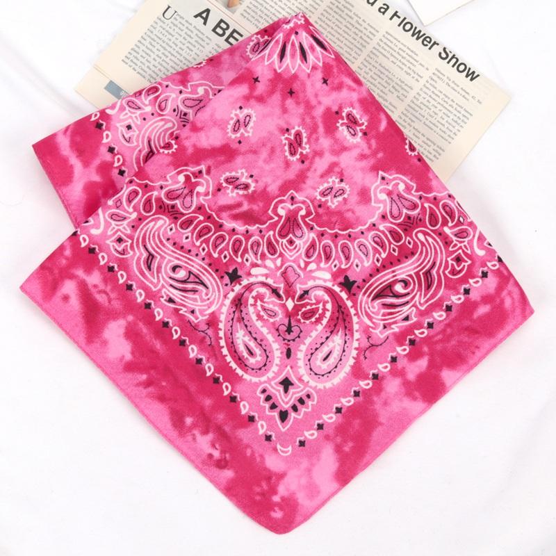Mode Unisex Damen Herren Bandana Haarband Cowboy Herren Biker Sport Kopfbedeckung Handgelenk Haarband Einseitiges Kopfband Schal Paisley