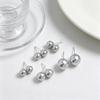 999 Sterling Silber Perlenstecker Ohrringe für Damen – High-End, Starker Glanz, Perfekt Rund Shi Family Jewelry