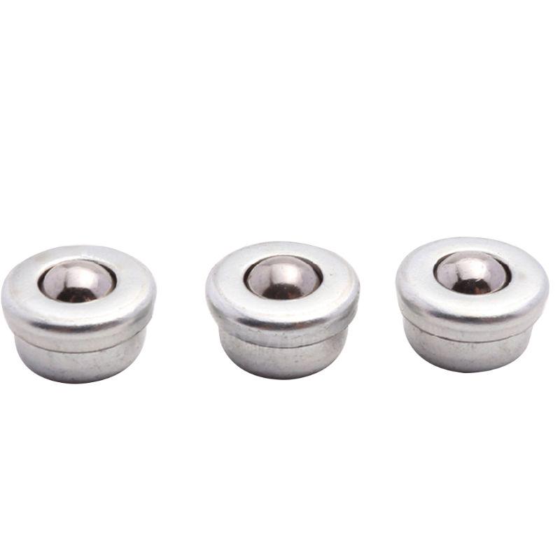 10Pcs Unit Bearing Conveyor Roller Small Flat Round Eye Wheel Conveying Ball