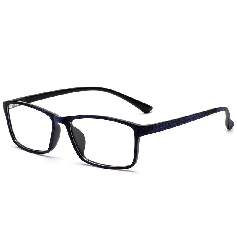 Unisex Imitation Wood Grain TR90 Lightweight Myopia Eyeglasses 18215 - Fashionable and Durable Frame