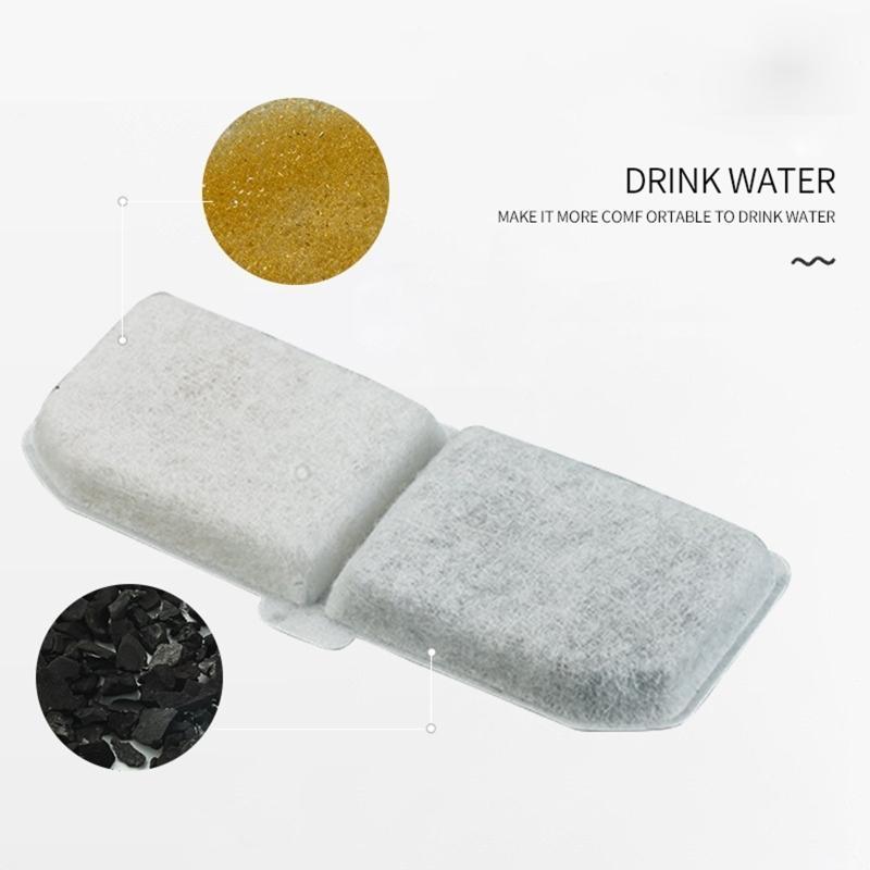 10 PCS for Cat Water Fountain Replacement Activated Carbon Filters Rectangle Sha