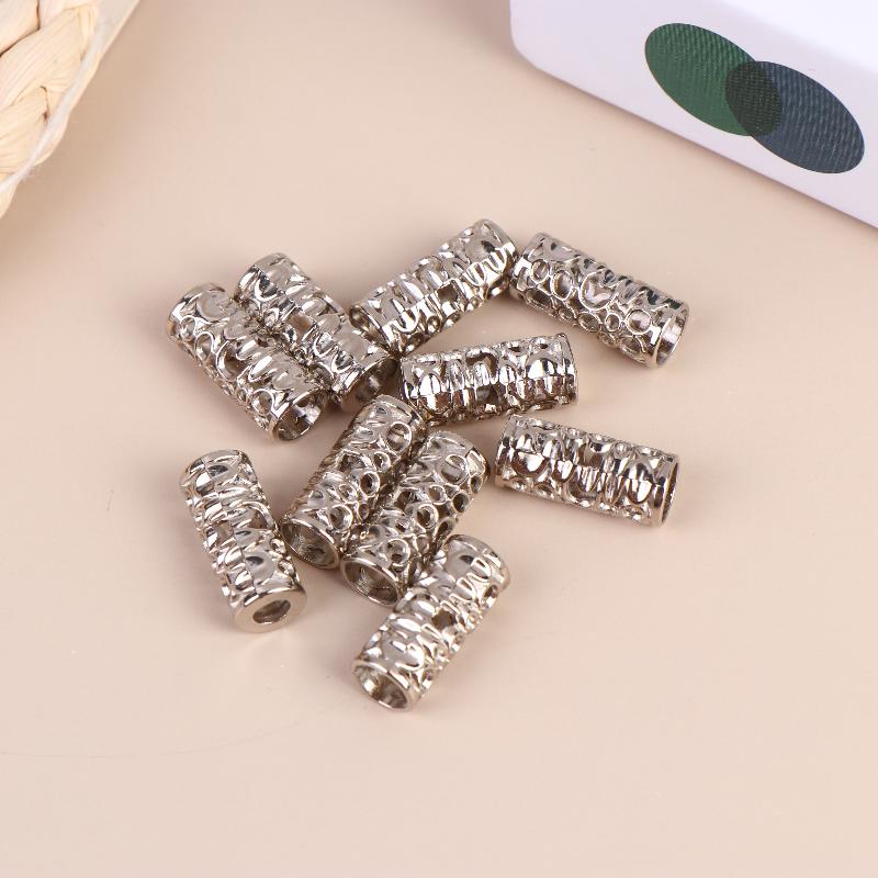 10 Piezas Hebilla Metálica Cierre de Cordón Tope Ajuste Broche Ropa Pantalones Zapatos Extremo de Cuerda Clip de Palanca Botón Antideslizante Accesorios DIY