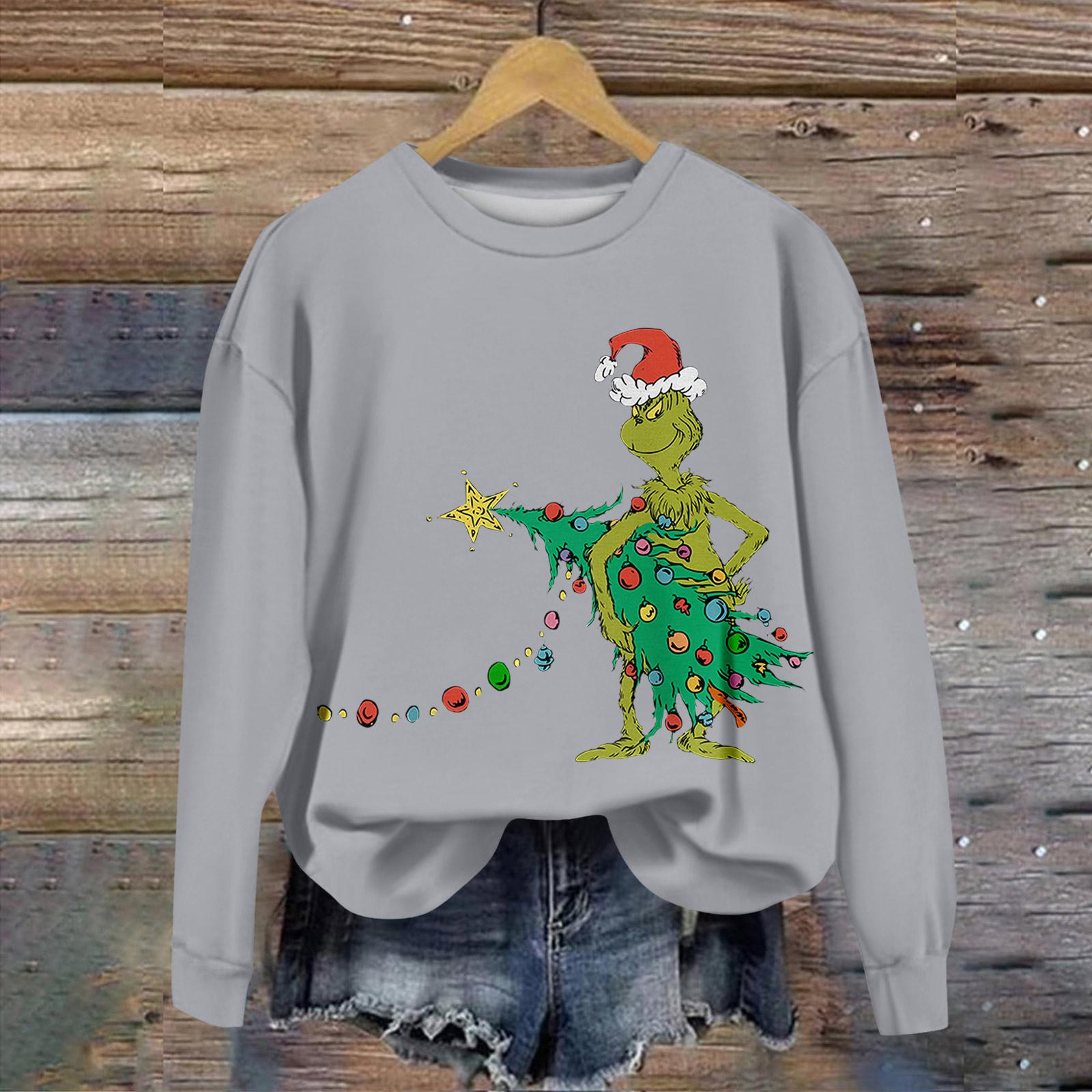 

Женский повседневный пуловер с круглым вырезом и длинным рукавом с принтом ко Дню святого Валентина XL