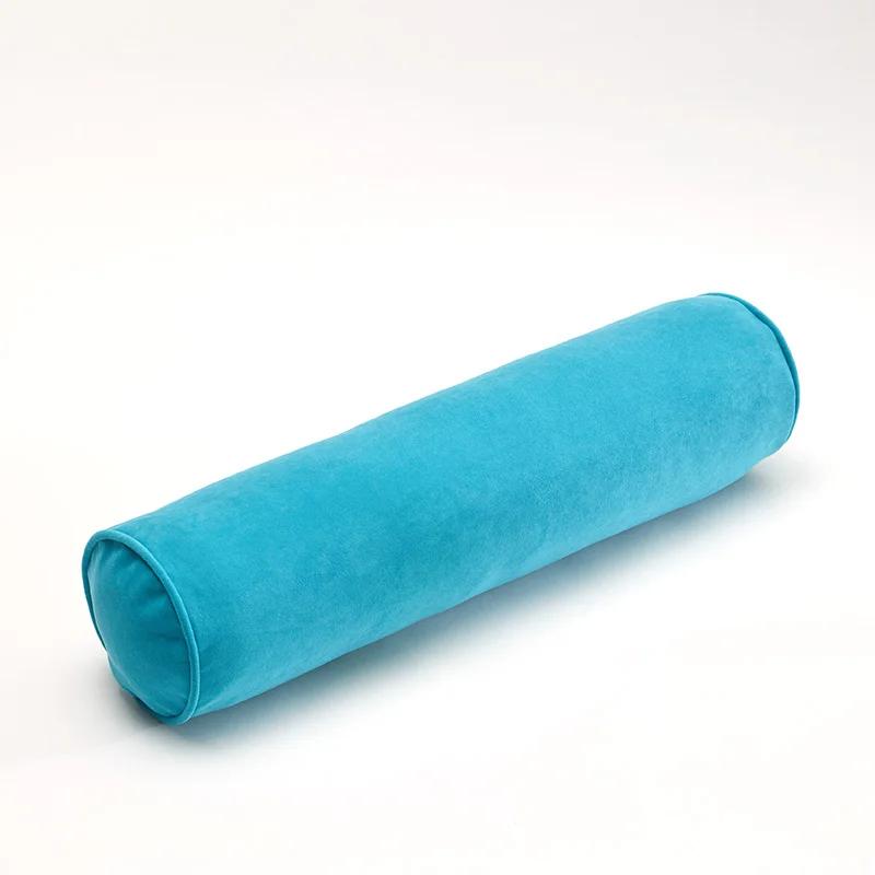 Long Body Pillow Round Cushion Head Leg Back Support Backrest Pillow for Sofa Bed Roll Cushion Removable Washable