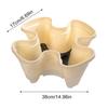 Creative Petal Shape Stackable Planter Anti-Slip Secure Drainage Vertical Planter Strawberry Planting Pot For Balcony Garden