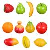 6Pieces Washable Faux Fruit Kitchen Decoration Realistic Fruits Replicas for Festival Parties Supplies and Home Accent