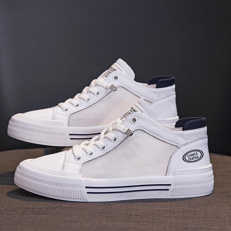 

Женские летние белые сетчатые дышащие балетки 2025 года — корейский стиль 34 синий/белый