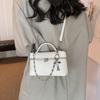 Neue modische High-End-Ketten-Tasche in Unifarbe, tragbar, Schultertasche, Umhängetasche, trendige Damenhandtasche