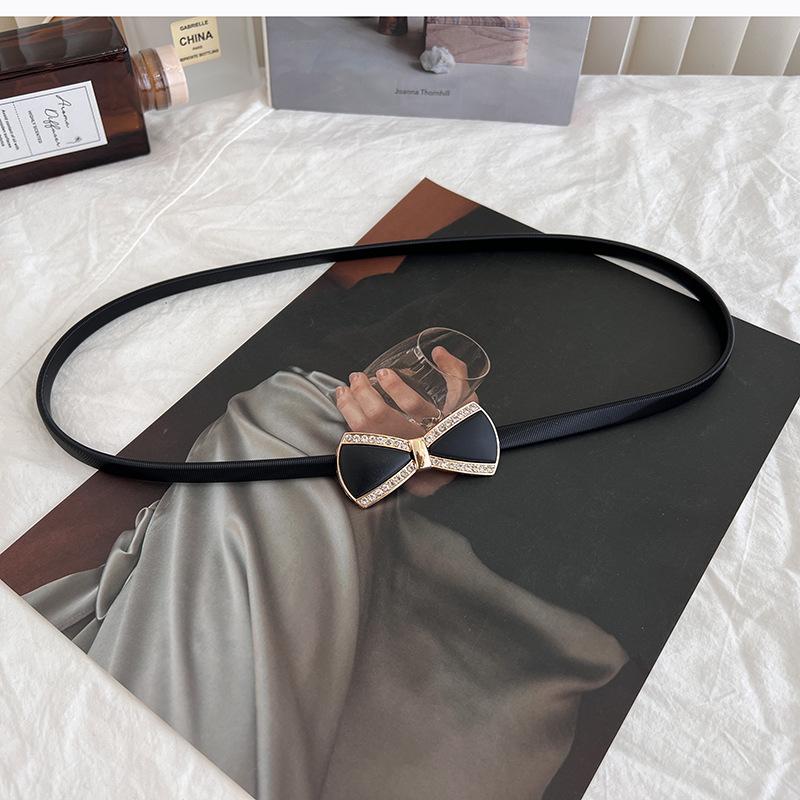 

Decorative Versatile Womens Waist Belt Featuring Elegant Metal Chain Design Available In Multiple Colors For Every Occasion Black,60cm