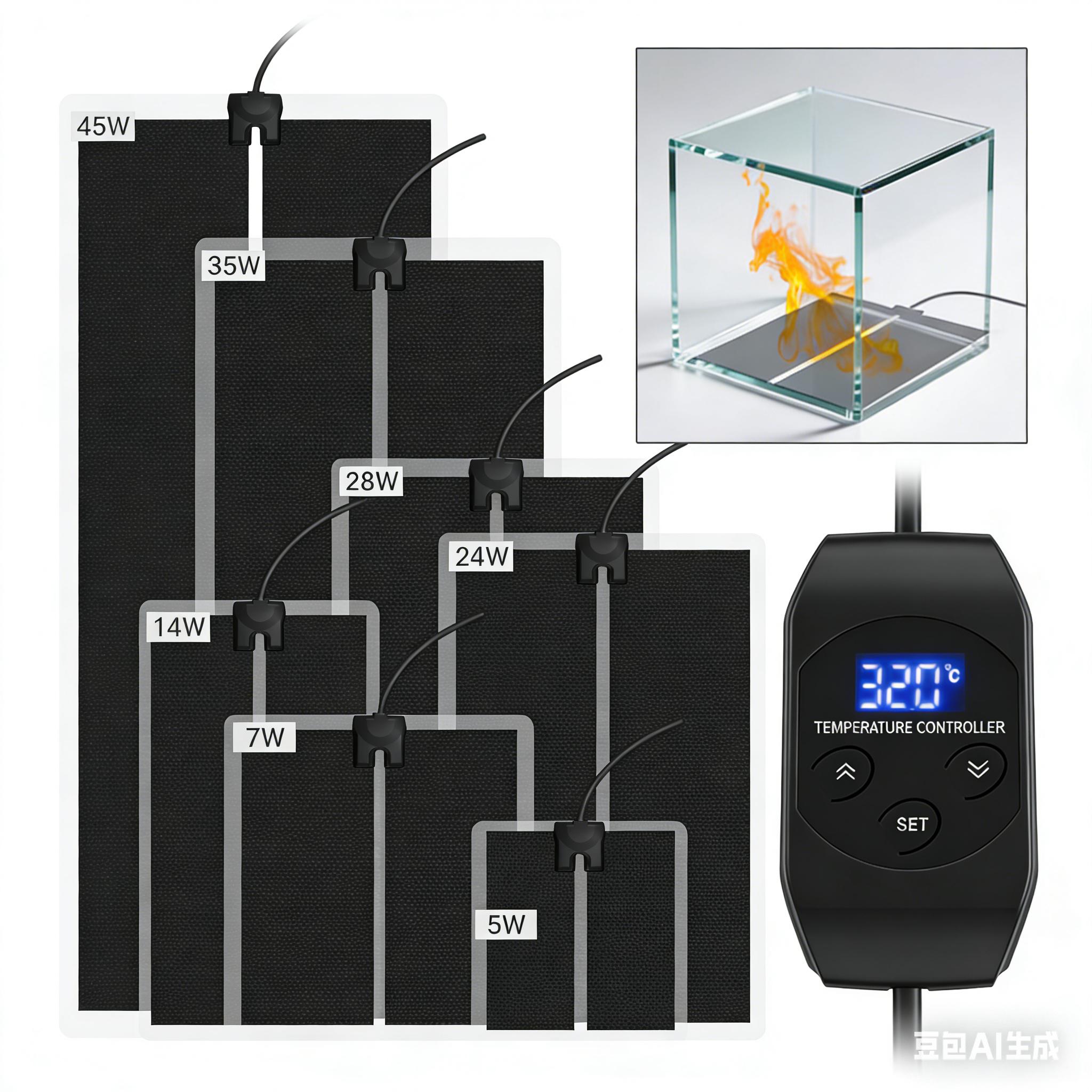 45W-5W Intelligent CNC Button Plants Pet Temperature Heating Pad PET Environmentally Friendly Constant Temperature Timer program 5W