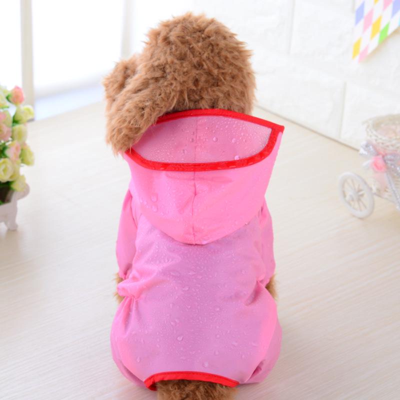 Pet Raincoat Dog Raincoat Puppy Hooded Waterproof Clothes