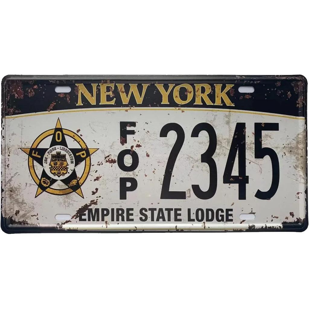 Targa vintage in metallo arrugginito, targa personalizzata anteriore per auto, novità, vecchia targa, garage, bar, club, caffetteria, decorazione