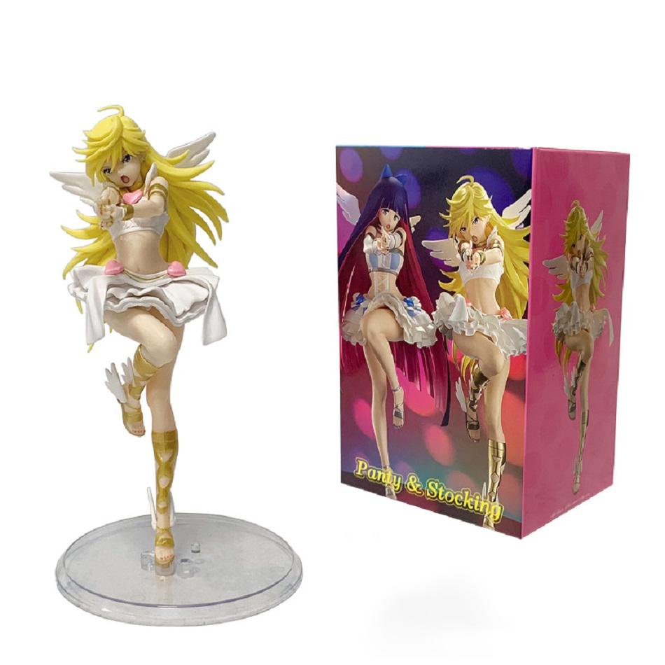 20cm Panty  Stocking with Garterbelt Anime Figure Panty·Anarchy Action Figure Cute Stocking·Anarchy Figurine PVC Collection Toy