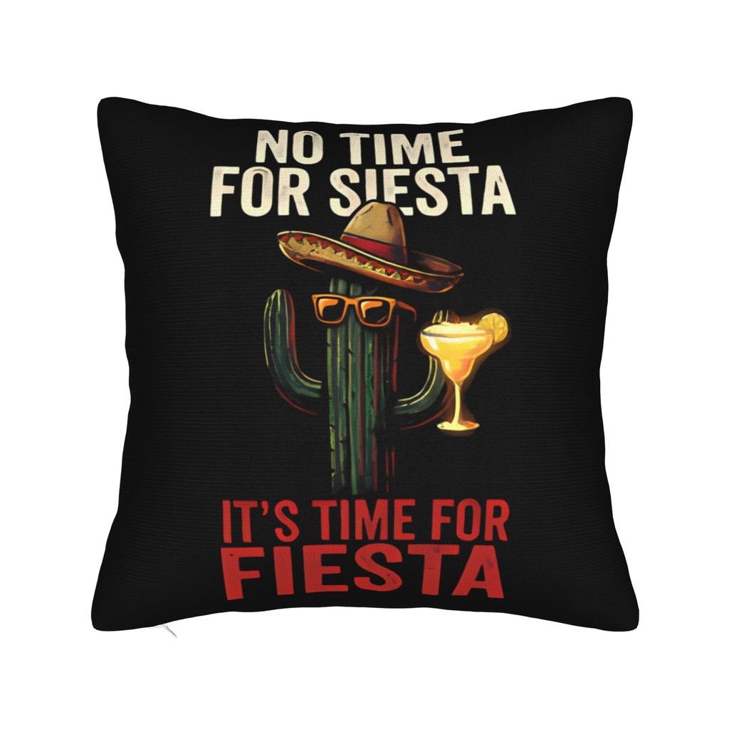 Let'S Fiesta Party Printed Pillow Case Mexican Amigo Cinco De Mayo Sombrero Morden Pillow Cover Soft Pillowcases