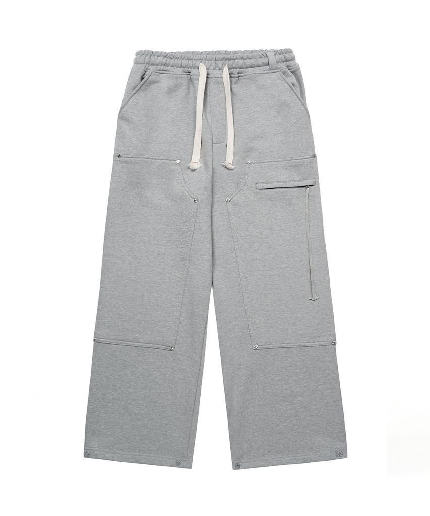 Mimdeowodeulobeu Solar Rivet Carpenter Pants_Gray