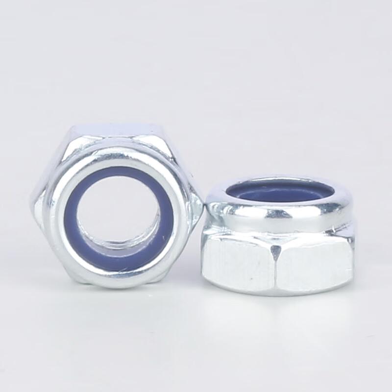GUWANJI Carbon Steel Hex Lock Nut with Non-Metallic Insert