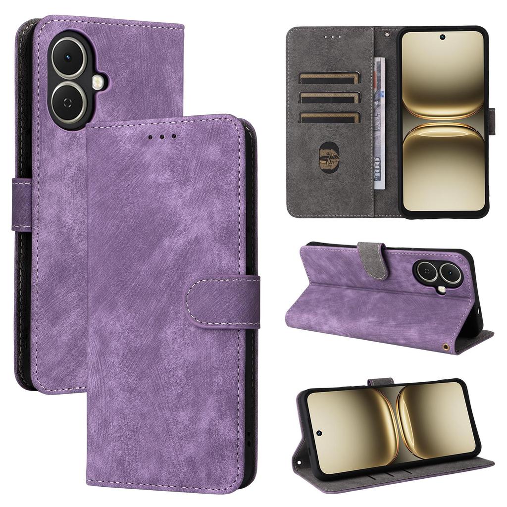 Flipové pouzdro pro Tecno Spark Go 2 PU kůže Ochrana celého těla S [Blokováním RFID] Nárazuvzdorné Odolné Retro Pouzdro na telefon