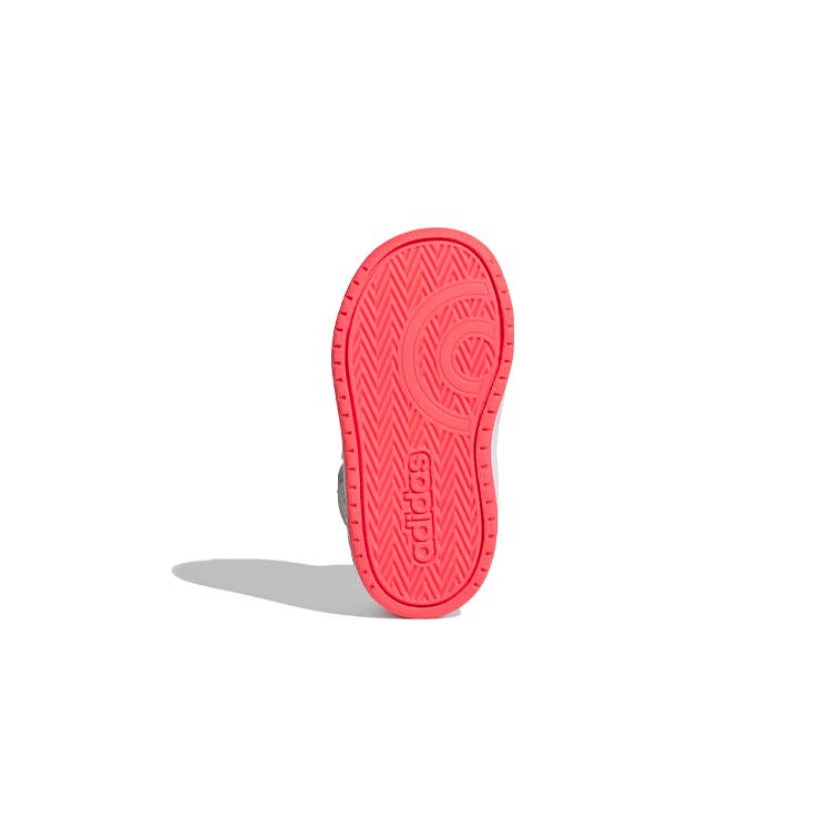 Adidas Neo Hoops 2.0 Mid Slip Resistant Mid top Skateboard Shoes White Pink Infant And Toddler FW7609