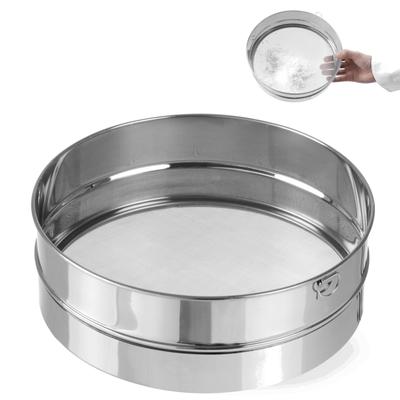 Dense Confectionery Sieve for Sifting Powdered Sugar, Diameter 407 Mm, Steel, Hendi 637821