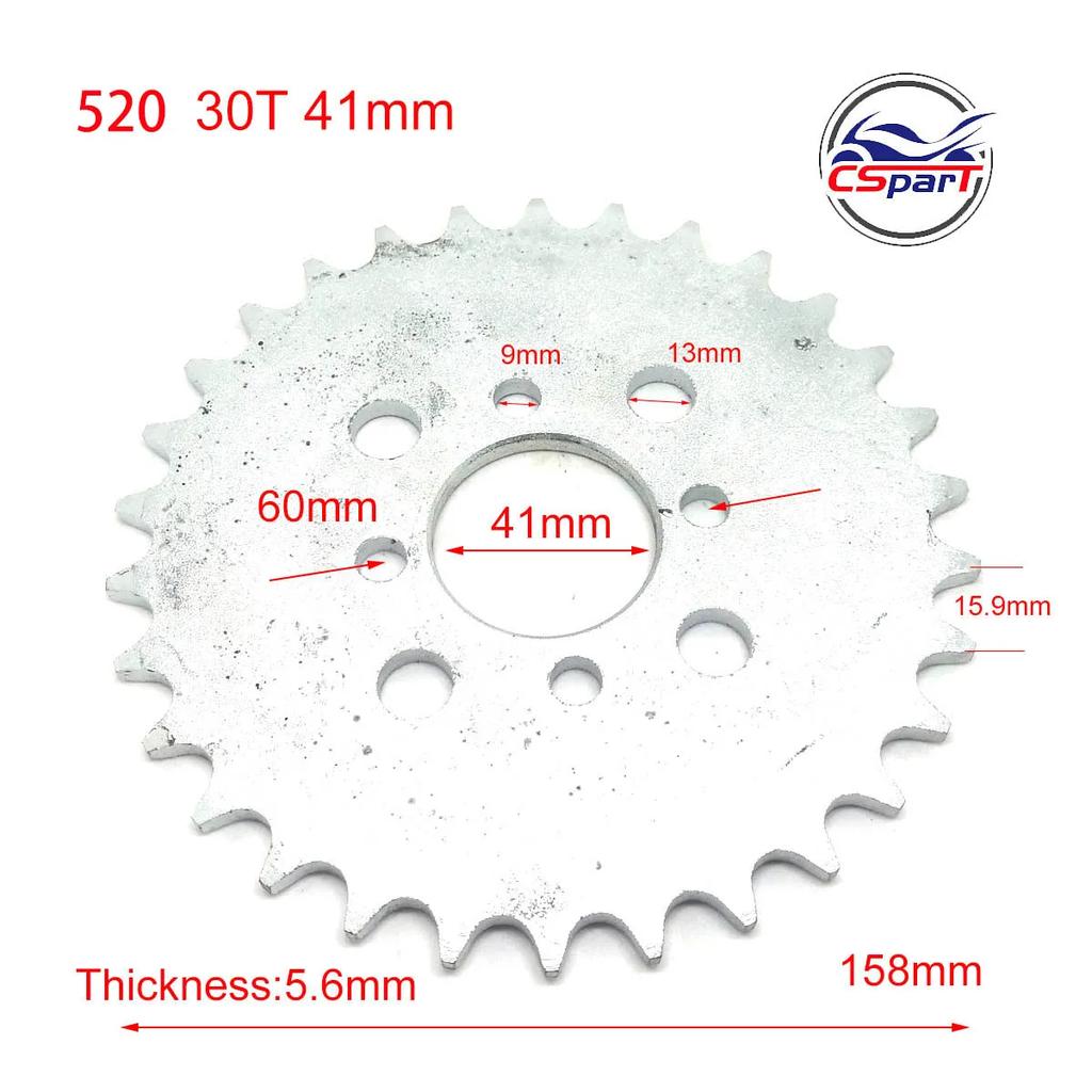 420 428 520 25T 30T 32T 33T 37T 39T 40T 48T Rear Sprocket For ATV Quad Dirt Pit Pocket Bike Chopper
