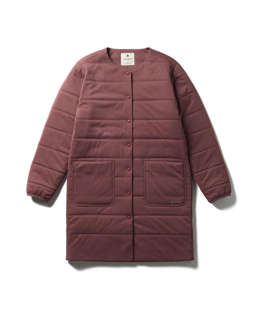 Snow Peak Flexible Insulated Long Cardigan Light Size 4 SW-25AW001, Women's, Brown,