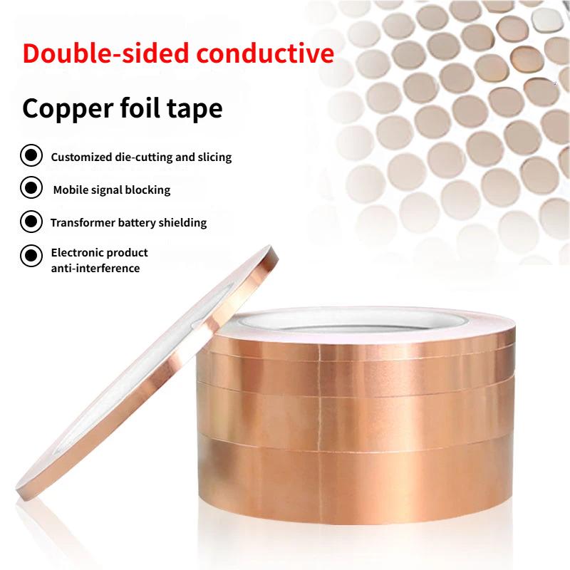 DIY Copper Foil Tape EMI Shielding Doubel Side Conductive Repair Adhesive Tape Snail