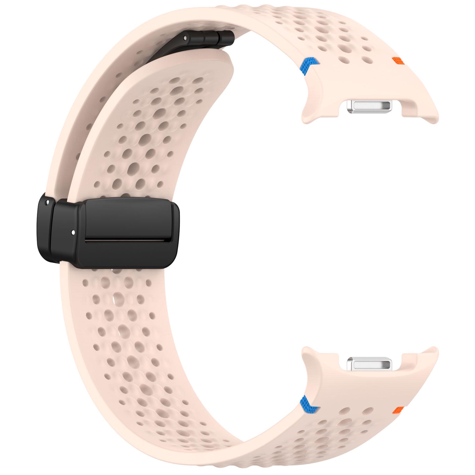 Compatible Strap for Samsung Galaxy Watch8: Honeycomb Breathable Silicone with Magnetic Buckle Magnetic Buckle Strap
