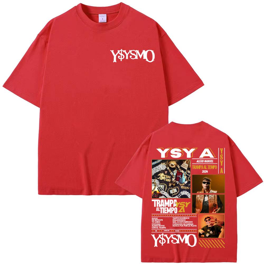 Rapper Ysy A Trampa Al Tiemopo Album Tour 2025 T Shirts Men Women Retro Fashion Gothic Tshirt Casual Cotton High Quality T Shirt