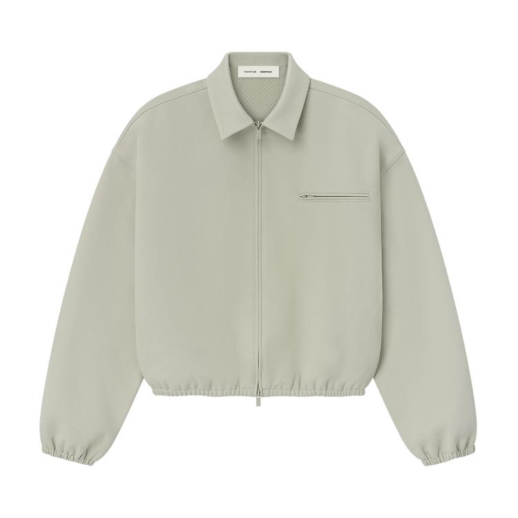 Men's Jacket Fear of God Essentials Bonded Canvas Jacket Abbey Stone