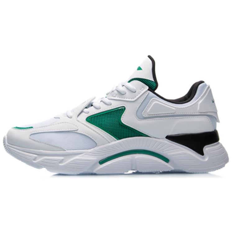 New LiNing Li Ning Running Collection Durable Breathable Low-Top Running Shoes Men's White ARHQ093-1