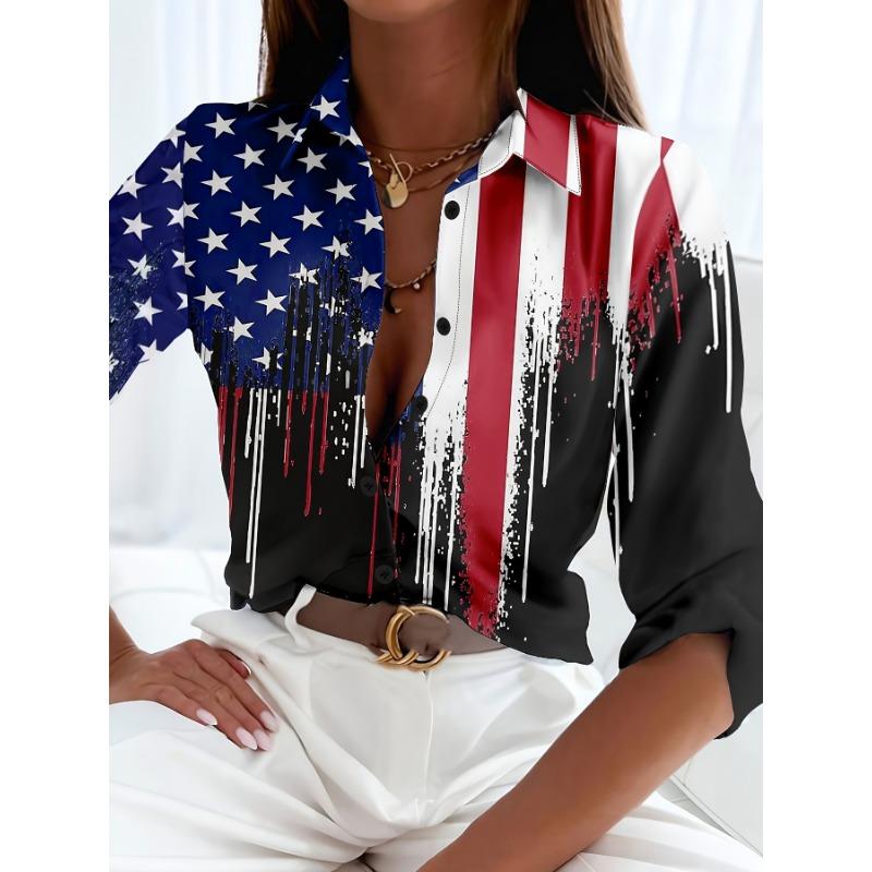 Peacock Print Casual Loose Women's Shirt Autumn Vintage Women's Oversized Shirts and Blouses Fashion Elegant Women's Tops