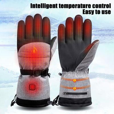 Electric Heated Gloves Battery Operated Winter Ski Gloves Waterproof Touchscreen Warming Gloves for Outdoor Motorcycle Hiking