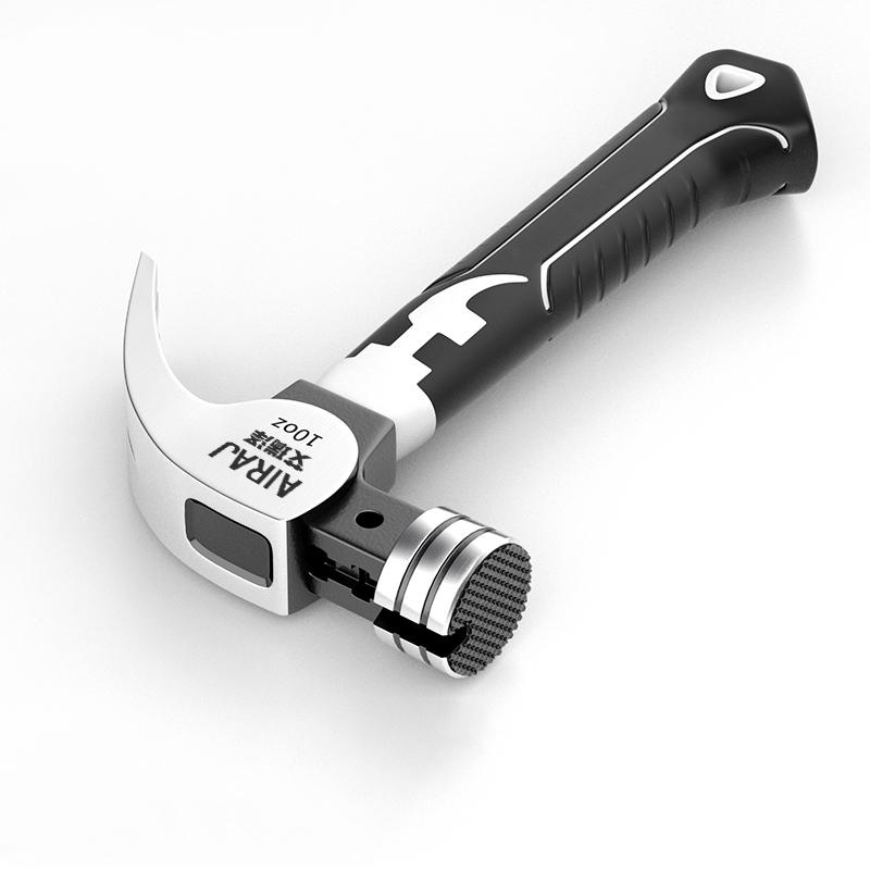 Small Hammer Mini Claw Hammer Head Fitter Hammer Octagonal Hammer Multifunctional Integrated Nail Hammer Nail Hammer